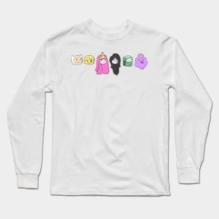 Adventure Time Headshot Lineup Long Sleeve T-Shirt